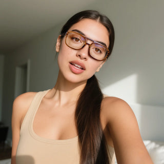 Aviara Madison Avenue Glasses#Brown