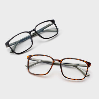 Axis Pack of Two Madison Avenue Glasses#Matt Black+Matt Demi
