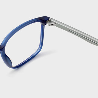 Axis Pack of Two Madison Avenue Glasses#Matt Black+Matt Blue