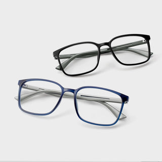 Axis Pack of Two Madison Avenue Glasses#Matt Black+Matt Blue