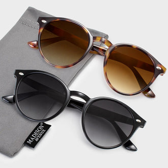 KAMALA Madison Avenue Sunglasses#Brown+Black